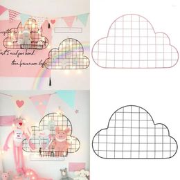 Decorative Plates Tieyi Lattice Frame Wall Decoration Girl's Heart Room Layout Elegant And Beautiful Display Cloud Shape Grid Po