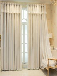 Curtain 1pc Modern Simple Princess Fan Blackout Living Room Bedroom Polyester Dust