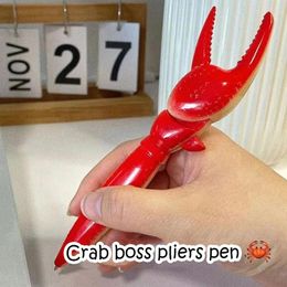 Party Favour Lovely Interesting Lobster Clamp Ballpoint Pen Funny Kids Gift School Supplies Picking Snack Neutral Pens Office Stationary