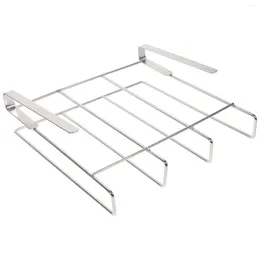 Kitchen Storage Hooks Hanging Chopping Board Rack Pan Lid Organizer Pot Tray Cutting Holder Metal Utensil Cabinet Supplies