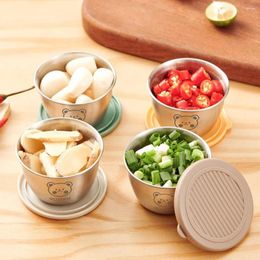 Storage Bottles Leak-proof Seasoning Box Quality With Sealed Lid Silicone Cover Small 304 Stainless Steel Condiment Containers