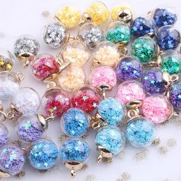 Party Decoration 10/20pcs Crystal Glass Ball Transparent Beads Pendant Color Star Christmas DIY Handmade 2024