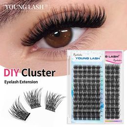 False Eyelashes LASH DIY eyelash extension fluffy roll personal cluster 72 natural at home Q240510