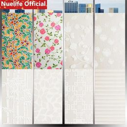 Window Stickers 45x200cm Variety Of Colorful Pattern Glass Film Bathroom Kitchen Kids Room Kindergarten Living Bedroom