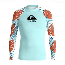 Women's Swimwear Surf Clothing Men's Swimming Surfing Water Rashguard Diving Tops Long Sleeve UV Protection Beach Bathing Suit