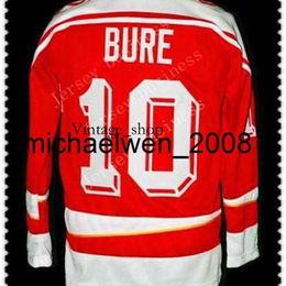 Vin Weng 2016 #10 PAVEL BURE ICE HOCKEY JERSEY CCCP RUSSIA white/red, all name and number is stitched,custom Ice hockey any sizes