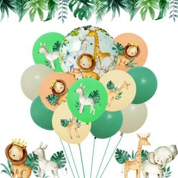 Party Decoration Animal Latex Balloons Jungle Safari Birthday Baby Shower Kids Wild Supplies One