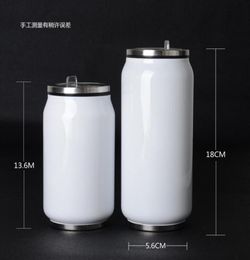 new creative stainless steel can water bottle poptop can metal bottles creative design portable water drinking bottles straw insid8859063