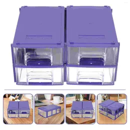 Storage Bottles 4 Pcs Drawer Box Tool Container Mini Drawers Small Plastic Containers Components