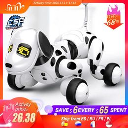 Wireless New Control Programable Smart Robot Dog Pet 2 Remote Kids Toy LJ201105 Talking Electronic Kid 2020 Gift Intelligent Qrjvc