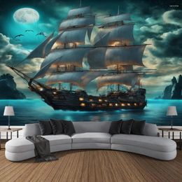 Tapestries Large Sailboat Tapestry Wall Art Mural Decoration Home Bedroom And Living Room
