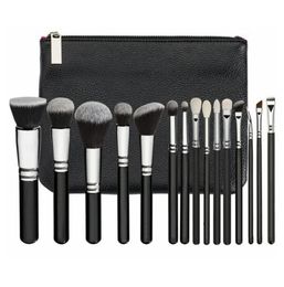 15PcsSet Makeup Brush Set with PU Bag Professional Brush Set For Powder Foundation Blush Eyeshadow Cosmetic Brushes HHA2811405850