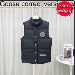 Canada Giletmens Vests Luxury Designer Down Goose Vest Womens Puffer Jacket Parkas 22 Glacier Seriesgoose FIOJ