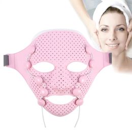 Face Massager Skin Rejuvenation Silicone Magnetic Therapy Mask Machine 240430