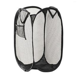 Laundry Bags Dirty Clothes -up Mesh Hamper Foldable Basket With Durable Handles For Dorm Bathroom & Travel
