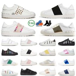 Designer Men Women Open Change Platform Sneakers Casual Shoes Spikes Black White Red Pink Blue Green Off Sier Vintage Low Trainers Big Size