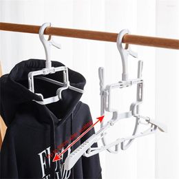 Hangers 34 17.5cm Retractable Hanger Swivel Holder Household Foldable Wide Shoulder Clothes Rack 119.2g Material