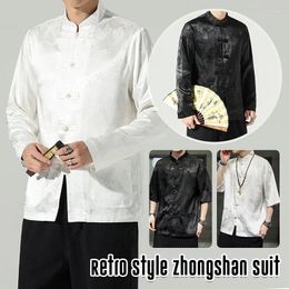 Ethnic Clothing Chinese Traditional Tang Shirt Jacket Mandarin Collar Garment Tops Elegant Short / Long Sleeve Shirts