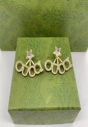 Mens Designer Letter Earring Stud For Women Luxury Earring Fashion Diamonds Gold Earrings Men Womens Jewellery Hoop Earring Party Gi1851363