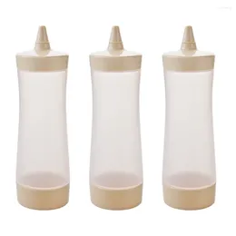 Dinnerware Sets 3 PCS Mustard Bottle Dressing Container Dispenser Sauce Condiment Ketchup Squeeze Bottles