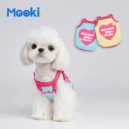 Dog Apparel Red And Blue Small Sling Pet Clothing Dogs Cats Maltese Frenchbull Bichon Frise Spring Summer Clothes