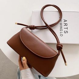 Shoulder Bags Women's Leather Bag For Women Adjustable Strap Crossbody Female Flap Satchel Solid Colour Fashion Handbag