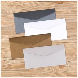 Gift Wrap 22x11cm Paper 50pcs/lot Supplies Business Envelopes Invitation Stationery Wedding Envelope For High-grade 250g Pearlescent