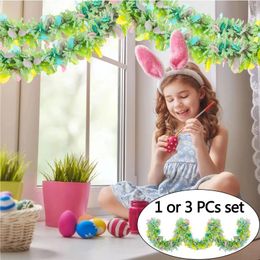 Party Decoration Easter Art Color Strips Egg Oval Supplies Holiday Tops Fashion And Simple Decorative Banners S