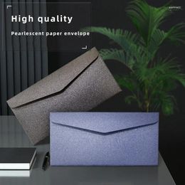 Gift Wrap Supplies 21.8x10.8cm Invitations Business Postcards Wedding Pearl Storage Giftbox 250g Message Envelope For 50pcs/lot Paper Bag