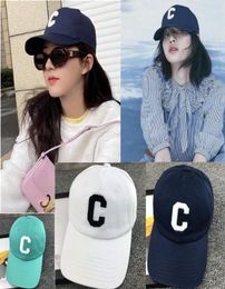 Yang milisa Zhao Lusi same Korean big letter C baseball fashion casual soft top sunshade cap4922474