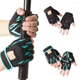 Cycling Gloves Gym Training Fingerless Non-slip Bodybuilding Workout Sport Breathable Fitness Men Women