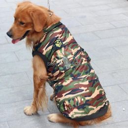 Dog Apparel Camouflage Large Big Winter Clothes Golden Retriever Samos Padding Coat Jacket SZ22-28