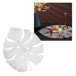 Table Mats Home Mat Leaf Hollowed Waterproof Anti Slip Lightweight Resistant Placemat Heat Dining Stain Pad Insulation Irregular B6C9