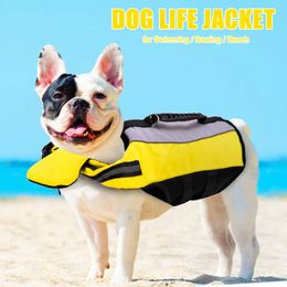 Dog Apparel Reflective Life Vest Adjustable Summer Pets Jacket For Dogs Safety Clothes Swimwear Pool Suit Chaleco Salvavidas