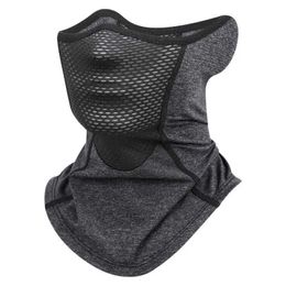 Fashion Face Masks Neck Gaiter Ice Silk Sports Mask Cover Outdoor Camping Fitness Dust and Sun Protection Bicycle Half Breathable Q240510