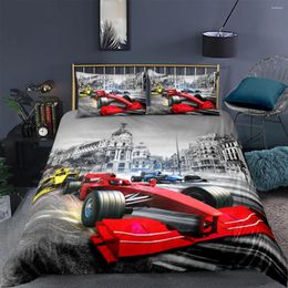 Bedding Sets 3D Racecar Design Duvet Cover Set Comforter Cases Pillow Covers Double Single Full Twin King Size