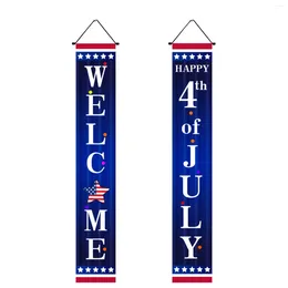 Decorative Figurines Independence Day Banner Background Couplet Party Decoration Door Curtain Holiday Atmosphere
