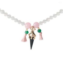 Pendant Necklaces Game Mandrill The Same Style As Magic Pestle Beaded Pearl Tassel Necklace Great Protector Yaksha Two-dimensional