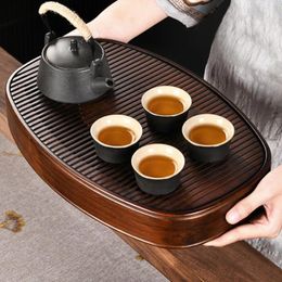 Tea Trays 1600-3100ml Large Capacity Tray Natural Bamboo Set Water Storage Saucer Plates Dish Kung-fu