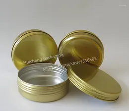 Storage Bottles Promotion 20 X 100g Gold Aluminum Jar 100cc Metal For Cream Powder Gel Use Container