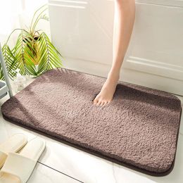 Carpets Bathroom Super Thick Fluff Fiber Bath Mat Shower Room Rugs Mats Chenille Floor Toilet Absorbent Entrance Door