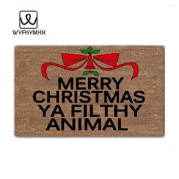 Carpets Christmas Doormats Welcome Mat Outdoor Ya Filthy Animal Carpet Kitchen Rug (Rubber)