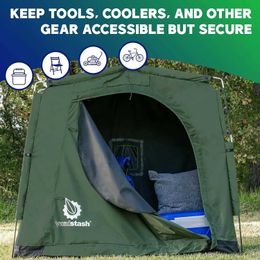 Tents and Shelters Bicycle storage tent lightweight outdoor portable bicycle canopy lawn mower garden tools waterproof durableQ240511