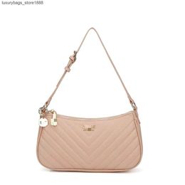 Store 5S Brand 75% Discount New Simple Solid Color Cloth Bag Letter Armpit Dumpling Moon Tooth One Shoulder Cross Body WomensWX2A