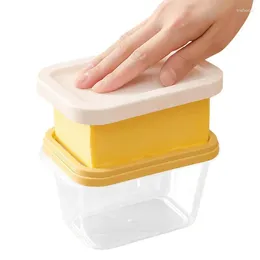 Storage Bottles Rectangular Butter Dish With Cutter Temperature Resistant Cuttable Design Container Kitchen