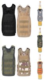 Military Mini Tactical Premium Beer Koozie Molle Vest Beverage Cooler Wine Bottle Cover Holder Hunting Vests C190415012889759