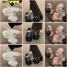 European Station Dad Shoes Women Show Feet Small New Casual Sports Shoes fashionable soft Sneakers Shoes pink black white 2024Casual size35-40 cute