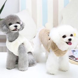 Dog Apparel Pet Clothes Autumn And Winter Thickened Cold-proof Soft Clothing Small Medium-sized Plush Warm