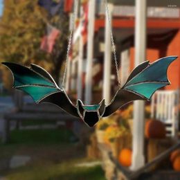 Decorative Figurines Creative Garden Resin Craft Spooky Halloween Bat Pendant Decoration For Yard Decor Atmosphere Foil