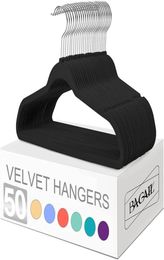 Premium Velvet Childrens Baby Hangers For Closet Safe Kids 50 Pack Durable 11inch Clothes Non Slip Toddler Infant Sturdy8144942